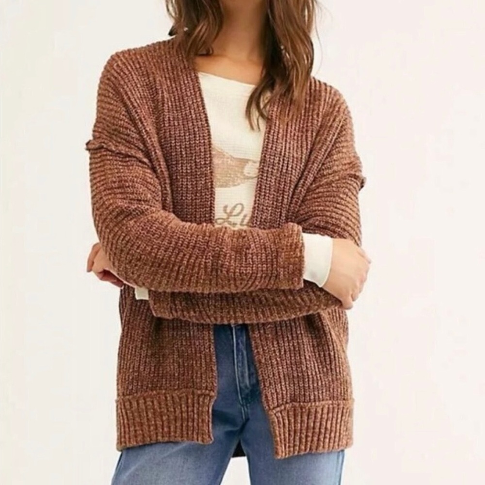 NWOT Free People High Hopes Cardi Mariposa Combo Cardigan M - Picture 1 of 9